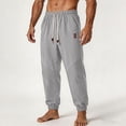 thumbnail image 4 of BVnarty Men's Mesh Quick Dry Long Pants Solid Lightweight Breathable Loose Jogger Trousers for Summer Sports Outdoor Daily Gray XXS, 4 of 8