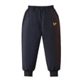 thumbnail image 3 of Frostluinai Boy's Winter Puffer Pants Sherpa Lined Sweatpants Thicken Warm Fleece Pants Sports Jogger Pants Outdoor Bottoms 3-15Y, 3 of 8
