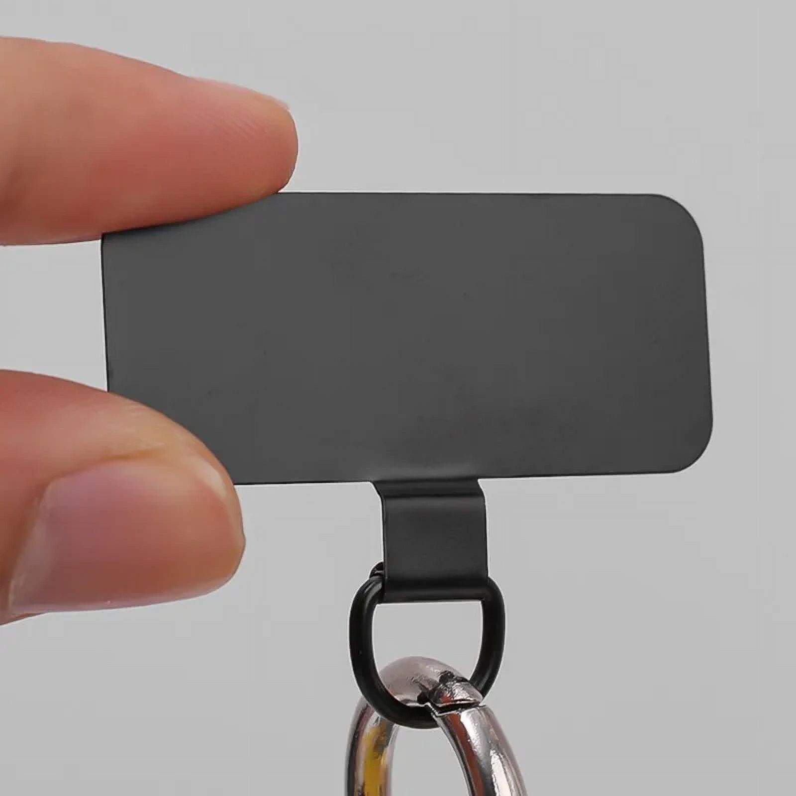 DAGESVGI 4 Pack Phone Tether Patch, Stainless Steel Phone Tether Tabs Universal Metal Lanyard Gasket Cell Patch Replacement All Smartphones W4q2 - View #13