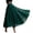 C-Green690, variant on Layered Long Skirts For Women High Waist Flowy Mesh Party Dress Flared Ruffled Hem Solid Color Stylish Skirt