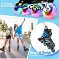 thumbnail image 6 of Cifaisi Adjustable Inline Skates with Illuminating Wheels for Kids,Girls and Boys,Size 12C-2, 6 of 7