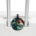 thumbnail image 3 of Mermaid 2pcs PU Leather Round Bag Tags Suitcase Handbag Tags with Privacy Cover and Name ID Tag for Travel Luggage, Handbags, Backpacks, School Bags, 3 of 6