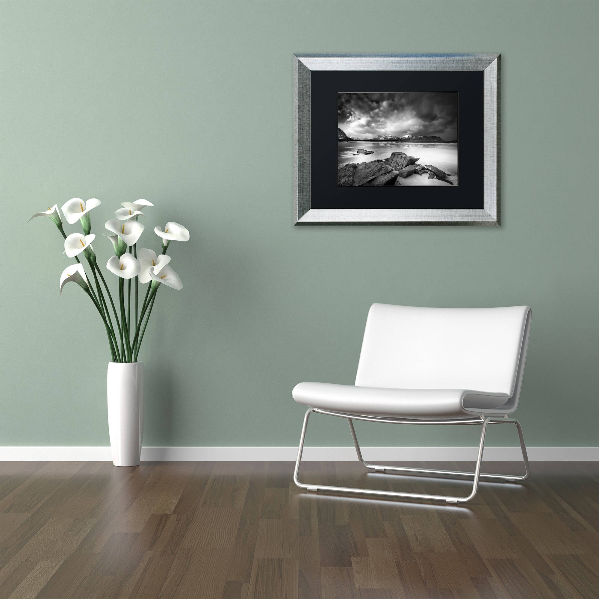Trademark Fine Art "Getting There" Canvas Art by Philippe Sainte-Laudy, Black Matte, Silver Frame