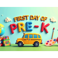 thumbnail image 4 of Colorful School Themed Backdrop Banner with Alarm Clock Books Apple Globe and School Bus for First Day of Pre K Celebrations Party Decorations Photography Props Classroom Decor Background, 4 of 4