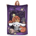thumbnail image 4 of Super Soft Blanket Picnic Cinnamoroll Throw Blanket Halloween Flannel Bedspread For OutdoorPattern Sofa Bed Cover, 4 of 5