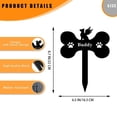 thumbnail image 3 of Custom Pet Memorial Garden Stake with Bone Shaped Acrylic Keepsake for Dogs, 3 of 6