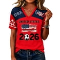 thumbnail image 3 of 2026 Soccer Cup Fan Jersey for Women Short Sleeve Country Football Shirt USA World Soccer Flag Printed & Soccer Graphic T Shirts, 3 of 5