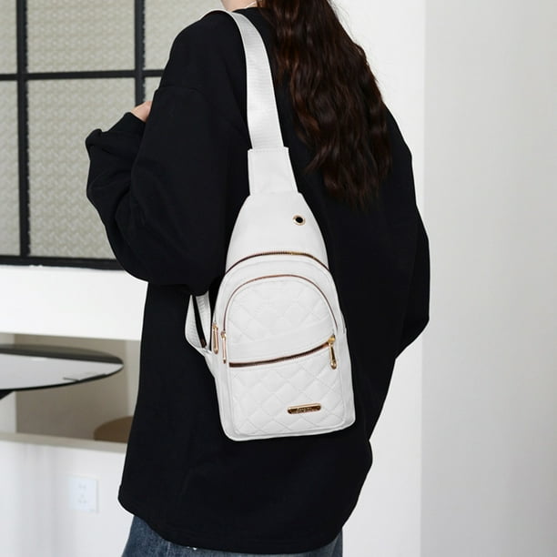 Bolso de pecho para mujer, bandolera multifuncional de nailon.