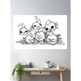 thumbnail image 2 of The Leptons: Particle Critters Poster Wall Art, Modern Wall Decor For Living Room Bedroom, 8x12 UNFRAMED, 2 of 3