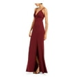 thumbnail image 3 of SPEECHLESS Womens Maroon Slitted V Neck Maxi Formal Dress Juniors Size: 0, 3 of 4