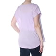 thumbnail image 3 of INC Womens Pink Short Sleeve V Neck Top M, 3 of 3