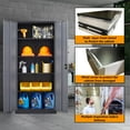 thumbnail image 5 of STANI Metal Storage Cabinet with Lock Door, 71" Adjustable Shelf Steel Lockers for Office, Home,Garage Utility Tool Cabinet, 5 of 9