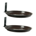 thumbnail image 3 of 2 comederos para pájaros con soporte de metal para montar en el , bandejas de agua para patio, jardín, poste de madera y terraza., 3 of 8