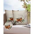 thumbnail image 6 of Pack of 2 Outdoor Pillow Covers, Flowers and Birds Chinese Style Waterproof Square Throw Pillowcase Cushion Decorative Pillow Covers for Couch Patio Tent, 16x16 in, 6 of 6