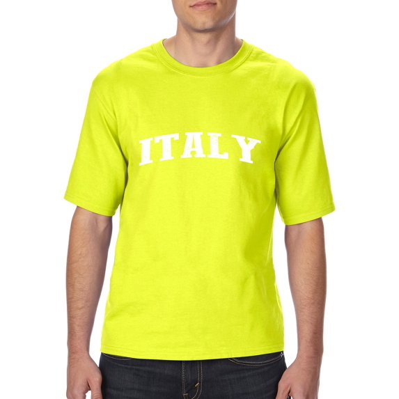 "Mens and Big Mens Italy T-Shirt, up to size 3XLT"
