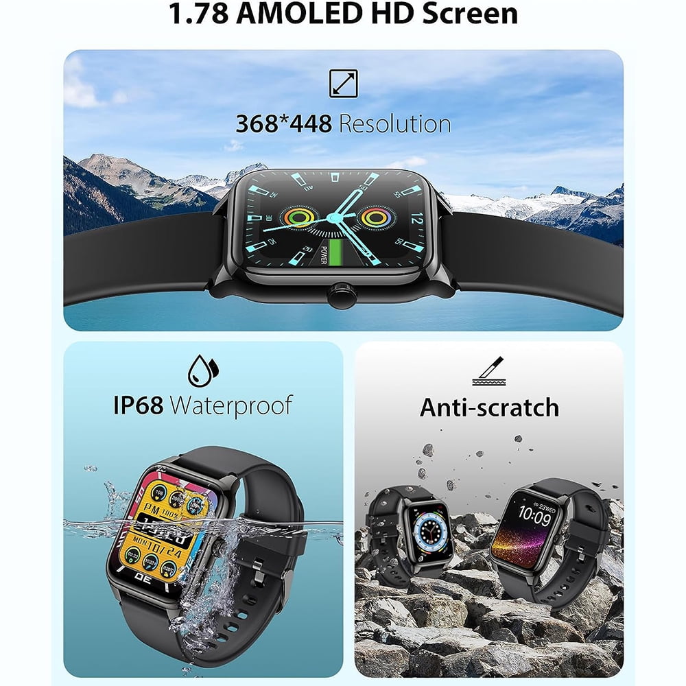 IUTECH P88 Smart Watch Women Men Bluetooth Connect Call Smartwatch