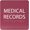 Burgandy, variant on ADA CENTRAL SIGNS - 6" X6" Medical Records Sign - ADA Compliant Tactile Graphics Grade 2 Braille Text Acrylic Wall Sign - Medical Supplies Room Name Sign for Hospital, Clinic, and Medical Offices