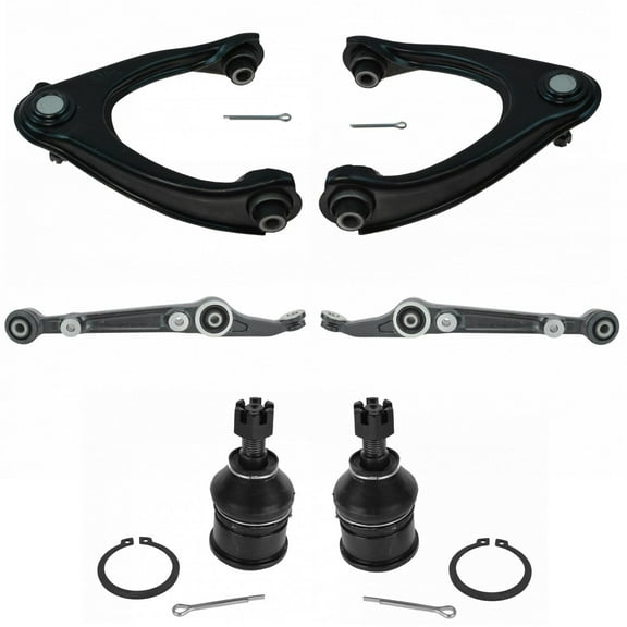 TRQ Front Upper & Lower Control Arm w/ Ball Joint Kit Set for 96-00 Honda Civic PSA66479