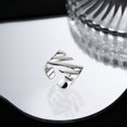 thumbnail image 2 of BF CLUB 925 anillos de plata esterlina para mujer moda geométrica hecha a mano anillo de tira Irregular fiesta regalo de Navidad, 2 of 2