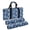 Blue Paisley Boho Floral, variant on American Mahjong Bag Set for Mahjong Tiles, Racks & Accessories, 3-Piece Quilted Empty Mahjong Storage Bag for Party & Travel, Tribal Patchwork Geometric