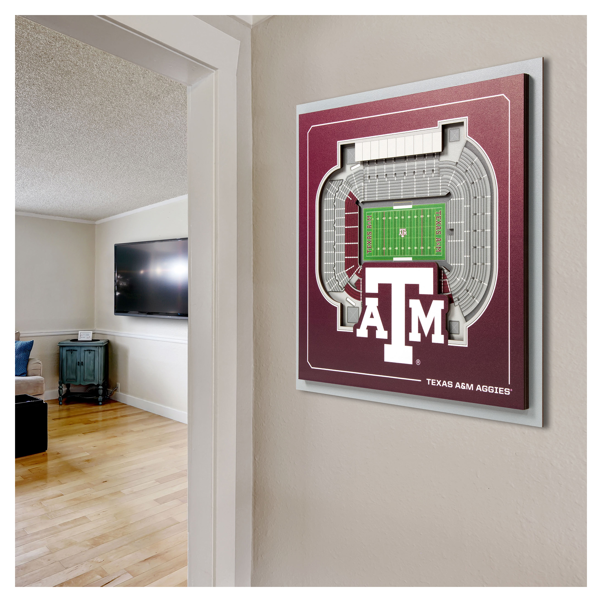 IDNA Texas A&M Aggies 12" x 12" Stadium Series 3D Wall Art