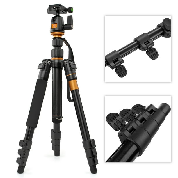 DSLR Camera Tripod Professional Q555 Portable Travel Compact Monopod