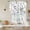 grey, variant on Black Grey Botanical Balloon Curtains 63 Inch Length for Living Room/Bedroom, Watercolor Spring Floral Summer Leaf Rod Pocket Privacy Door Curtains Decorative Tie Up Shade for Window 52"x63"