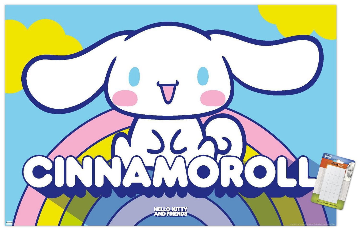 Hello Kitty and Friends: 22 Over The Rainbow - Cinnamoroll Wall Poster, 22.375" x 34"