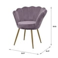 thumbnail image 6 of Abble Wingback Chair, Lavender, 6 of 7