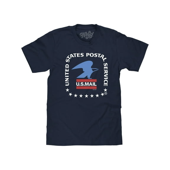 Tee Luv Men's United States Postal Service US Mail Eagle Logo Shirt