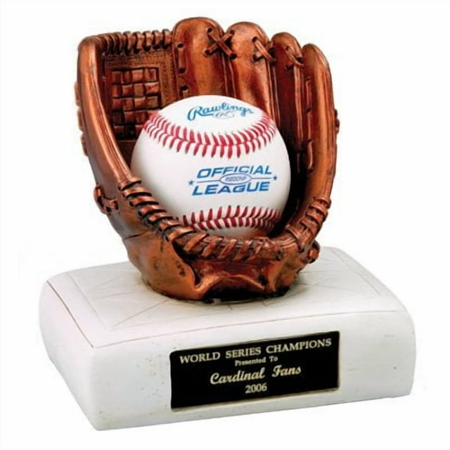 Customizable Baseball Glove and Base Trophy,Includes Personalization