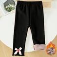 thumbnail image 2 of fatyb Toddler Baby Girls Winter Fleece Lined Leggings Elastic Waist Thermal Pants Infant Warm Bottoms, 2 of 5