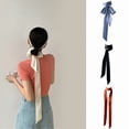 thumbnail image 2 of Long Ribbon Hairband Neck Scarf for Women Adjust Ribbon Hairtie Hairholder Silk Scarf Elegant Handtied Hair Holder, 2 of 15