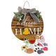 thumbnail image 1 of Bienvenida Con Iconos De Temporada Intercambiables Colgador De Puerta De Madera Para Decoraciones Caseras De Granja De Bricolaje Speravity HA042896-00, 1 of 6
