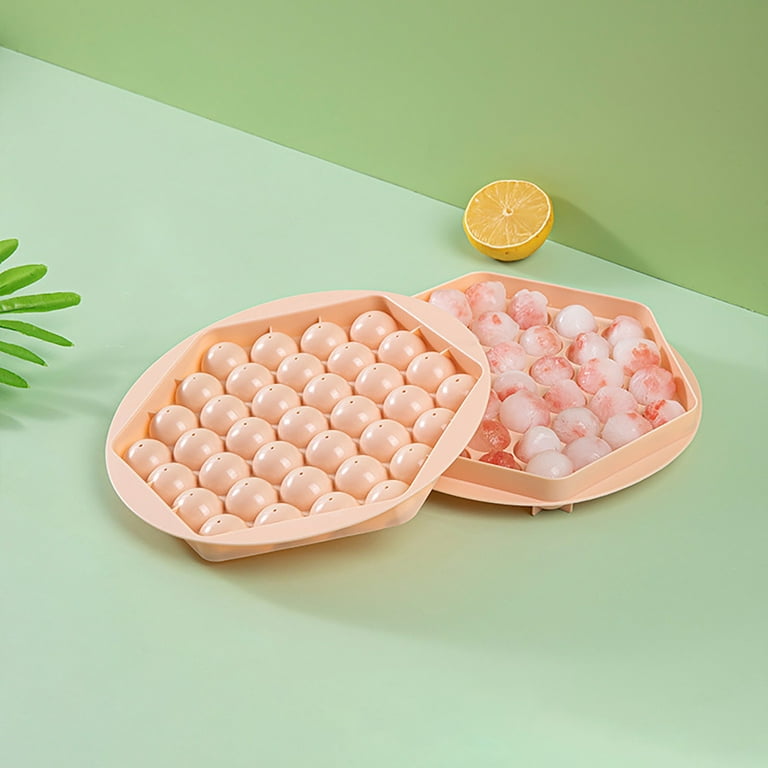 Round Ice-Cube Trays With Lid, Mini Round Ice Ball Tray For