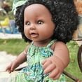 thumbnail image 5 of Muñeca negra Muñeca afroamericana Muñeca de juego realista de moda de 12 pulgadas, 5 of 5