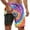 B-Purple, variant on Letdown Men's Swim Trunks with Compression Liner Swim Shorts Print Stretch Breathable Swimming Trunks Swim Suits with Pockets