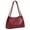 Wine Red, variant on Kattee Leather Purses and Handbags for Women, Soft Genuine Leather Shoulder Hobo Bags with Top Magnetic Snap Closure