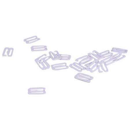 

Porcelynne White Nylon Coated Metal Replacement Bra Strap Slide Hook - 1/2 (13mm) Opening - 50 Pairs (100 Pieces)