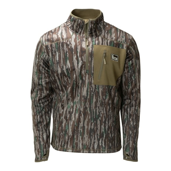 BANDED Men's 1/4 Zip Mid Layer Fleece Pullover, Color: Realtree Original, Size: XL