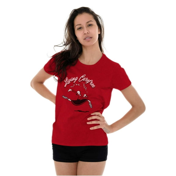 Olive Oyl Living Carefree Cute Popeye Women's T Shirt Ladies Tee Brisco Brands S