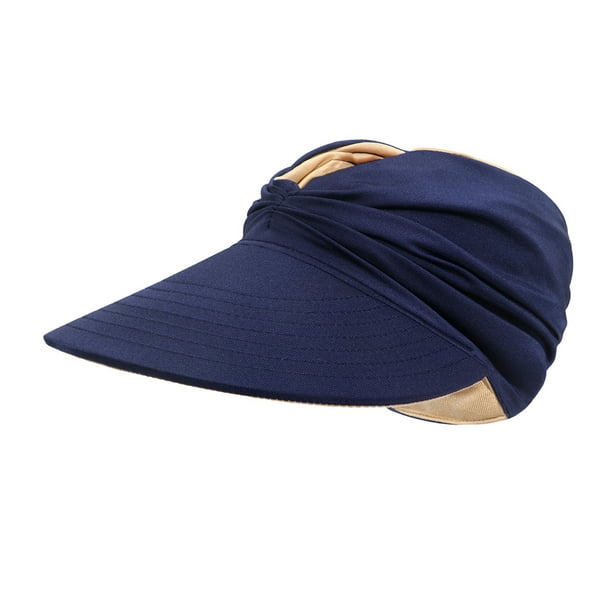 Gorra de béisbol de doble cara para mujer, gorra de ala grande con protección solar, gorra para deportes al aire libre