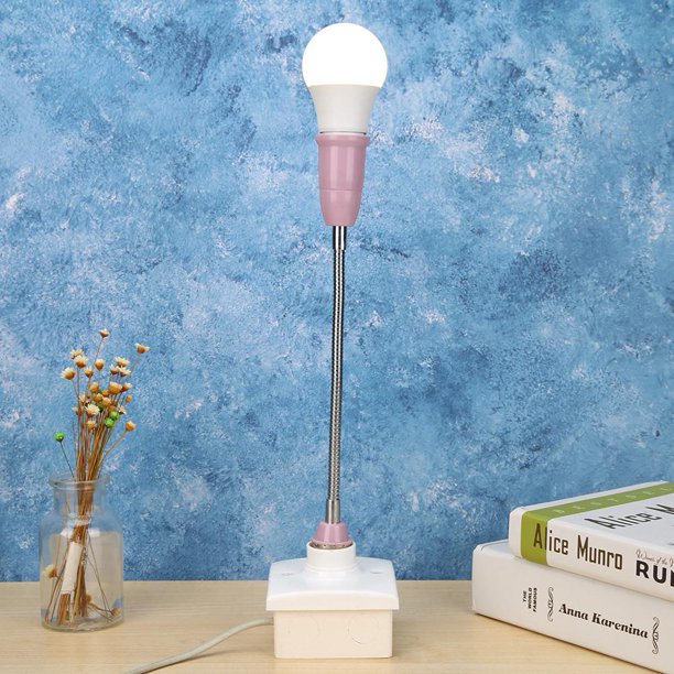 Lámpara 5 uds E27 soporte LED enchufe de de extensión Flexible Universal (rosa)
