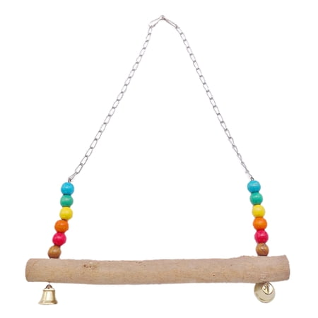 Wooden Chicken Toys Parrot Chicken Swing Birds Chew Toys ining for Budgie Parakeet Canary Macaws Finches A