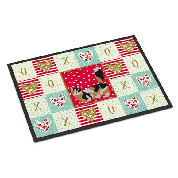 Carolines Treasures CK5652JMAT 24 x 36 in. Munchkin No.3 Cat Love Indoor or Outdoor Mat