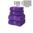 thumbnail image 3 of VQPeo 4-Piece Soft Absorbent Towel Set – 2 Bath Towels + 2 Hand Towels – Bathroom Towel Set for Home, Spa, Beach – Ultra-Soft, Quick-Drying, Durable, 3 of 5
