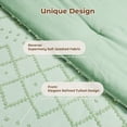 thumbnail image 2 of Vccoem 7-Piece Queen Comforter Set Bed in a Bag - Green Boho Tufted Luxury Bedding Set, Ultra Soft & Breathable All Season Comforter with Sheets & Pillowcases, 2 of 8