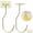 2Gold, variant on Self Adhesive Foldable Banana Hook, Under Cabinet Hook For Bananas Or Other Kitchen Items, Folds Up With When Not In Use,2 Pack, Gold