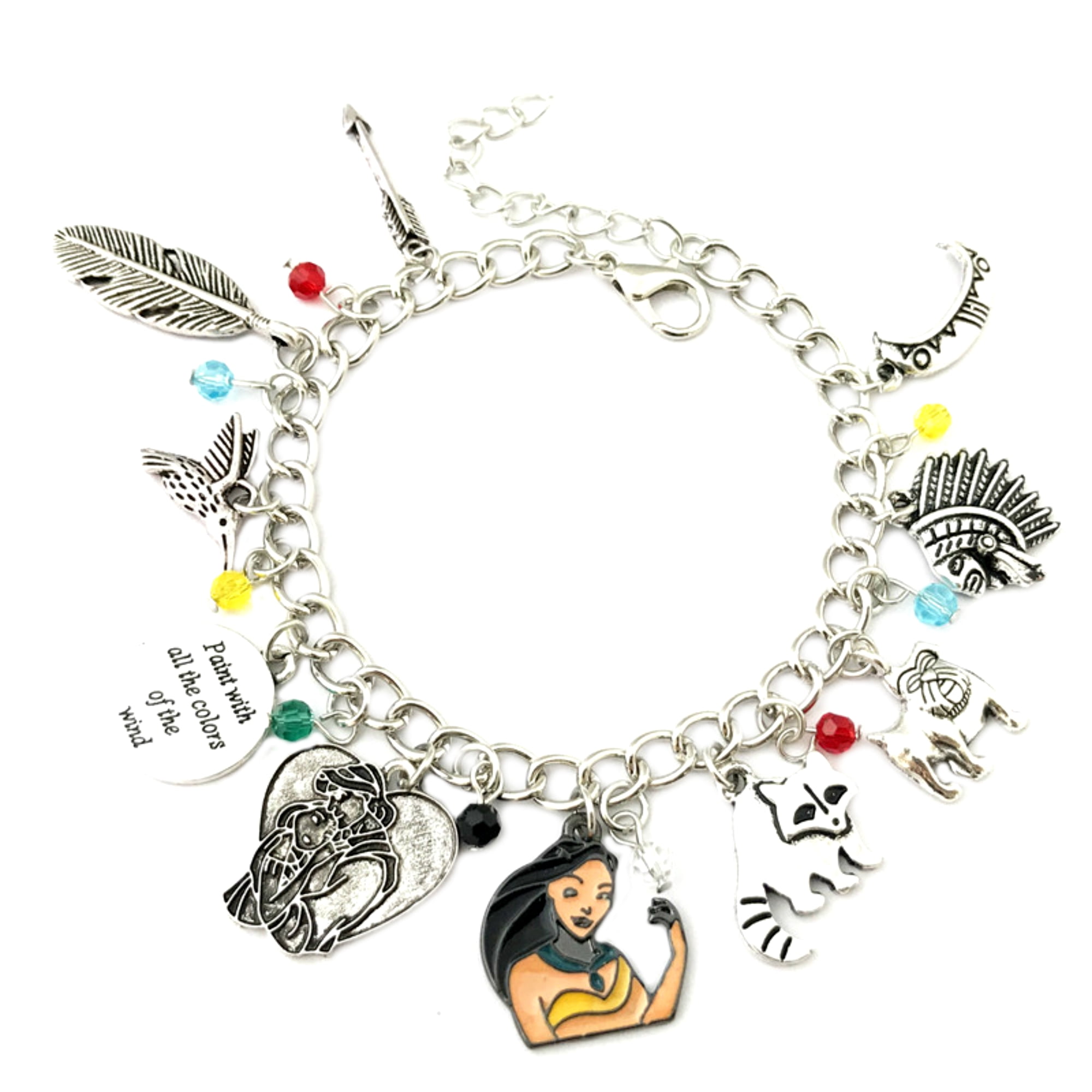 Superheroes Pocahontas Novelty Charm Bracelet Movie Cartoon Series