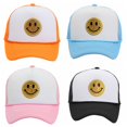 thumbnail image 2 of Kids Toddler Baseball Hat Smiley Face Trucker Hat Retro Mesh Baseball Cap for Boys GirlsAdjustable Gao Jinjia LED, 2 of 2